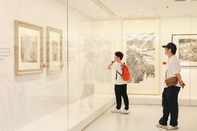 &ldquo;信仰长歌&rdquo;纪念红军长征胜利90周年暨弘扬长征精神作品巡展首展在岭南画派纪念馆开幕(图9)