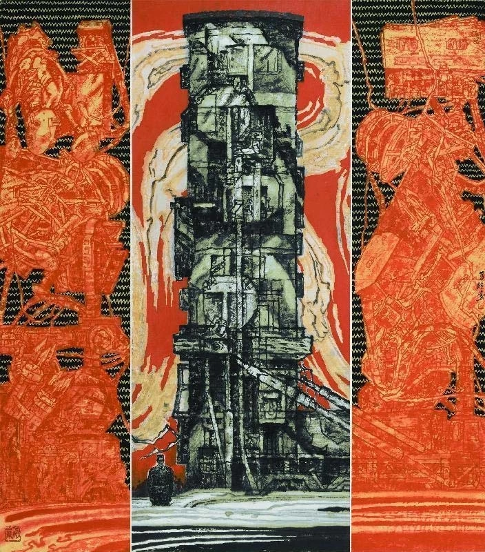 “信仰长歌”纪念红军长征胜利90周年暨弘扬长征精神作品巡展在安徽省美术馆展出(图9)